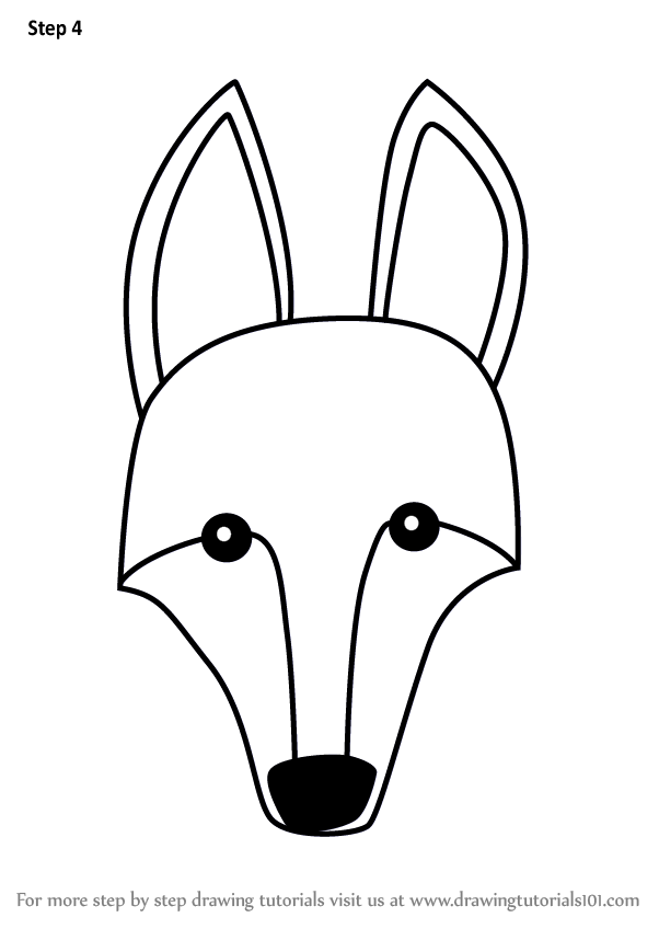 602x848 learn how to draw a maned wolf face for kids - Wolf Drawing For Kids