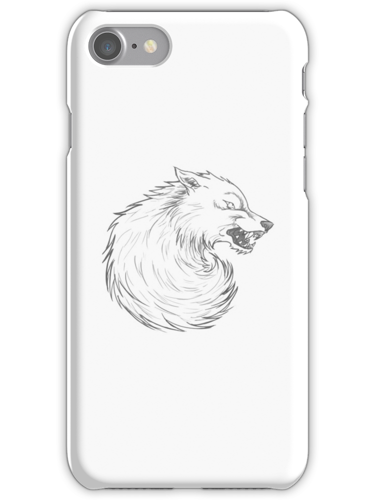 750x1000 house stark wolf graphic drawing - Wolf Drawing Games