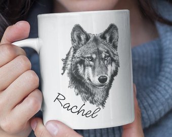 340x270 Wolf Drawing Etsy - Wolf Drawing Pics