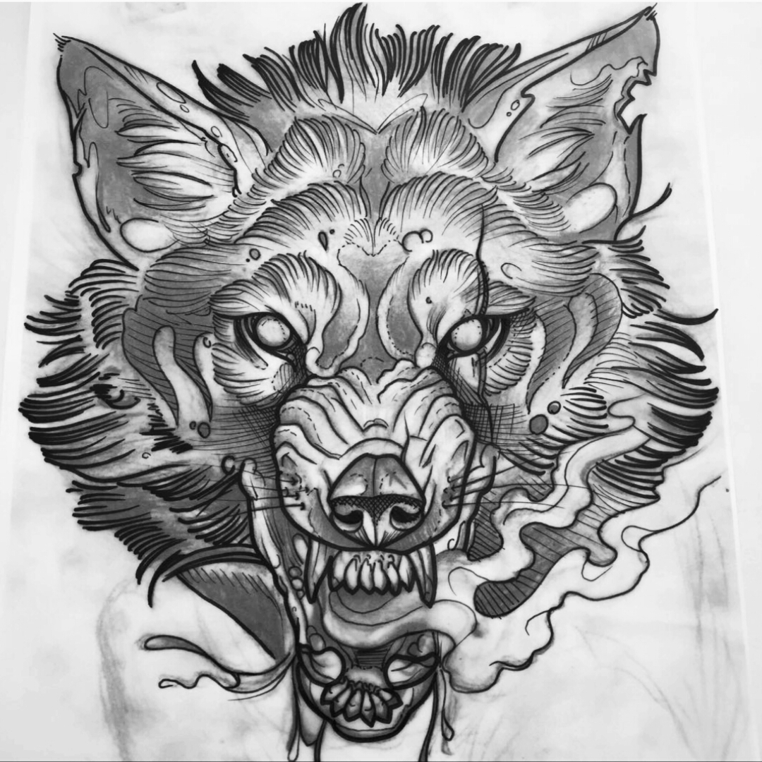 Wolf Drawing Pics at PaintingValley.com | Explore collection of Wolf ...