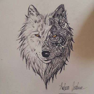 400x400 Wolf Drawing Tumblr - Wolf Drawing Pics