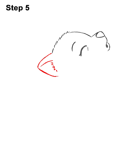 386x500 How To Draw A Wolf Howling - Wolf Drawing Step By Step