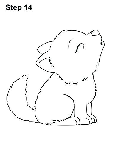 386x500 How To Draw A Wolf Packed With How To Draw A Cartoon Wolf Step - Wolf Drawing Step By Step