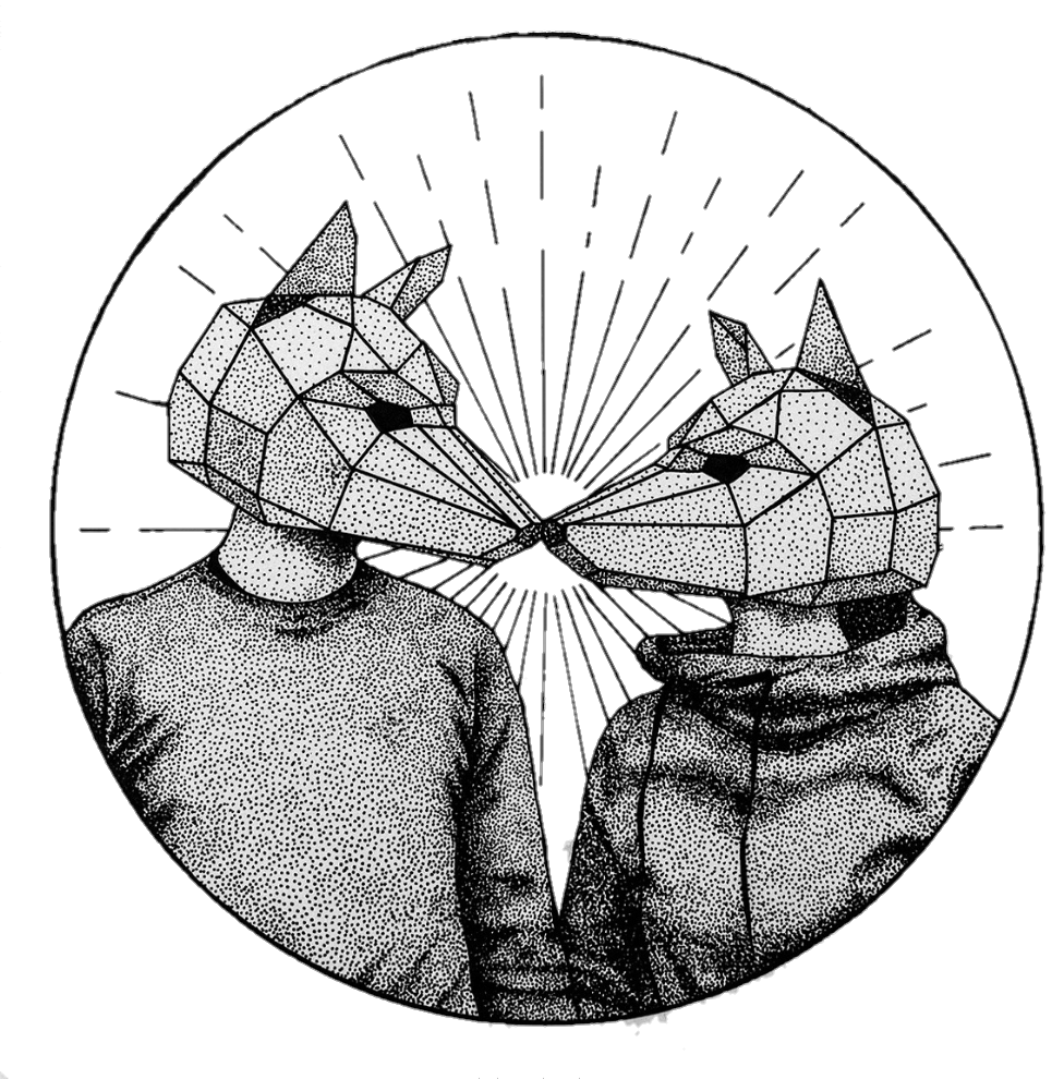 976x990 Puntillismo Drawing Wolf Love Tumblr - Wolf Drawing Tumblr