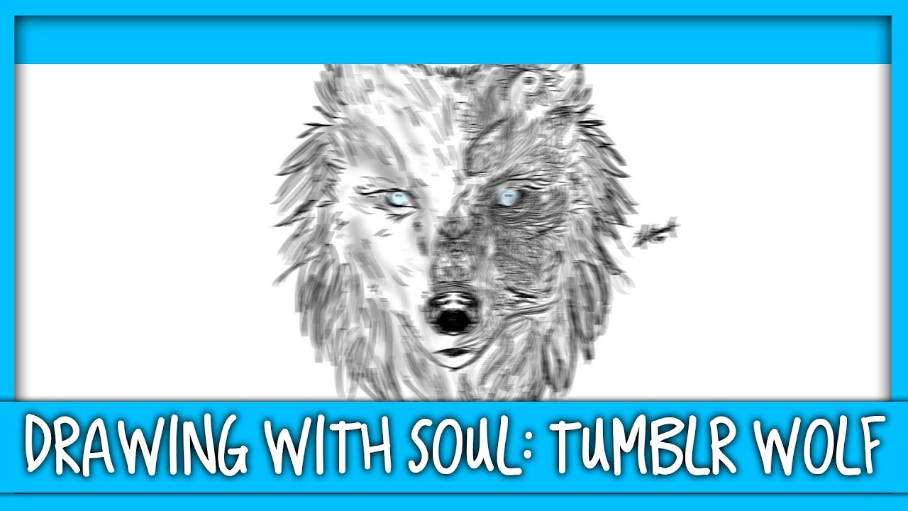 1280x720 Drawing With Soul Tumblr Wolf - Wolf Drawing Tumblr