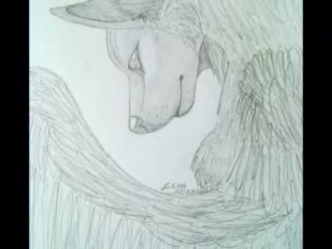 480x360 Drawing A Wolf With Wings - Wolf Drawing With Wings