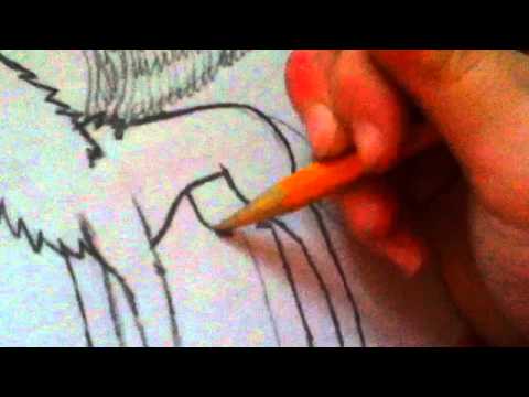 480x360 How To Draw A Wolf With Wings - Wolf Drawing With Wings