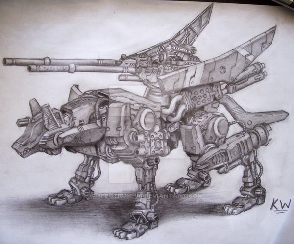 600x498 Command Wolf Ac Pencil Drawing - Wolf Drawings In Pencil