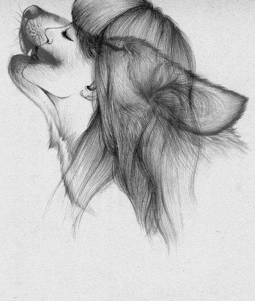 500x589 Wolf Girl Uploaded - Wolf Girl Drawing