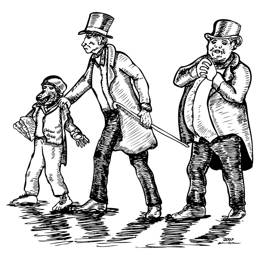 900x900 Wolf Boy And Bullies Drawing - Wolf Hat Drawing