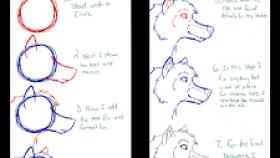280x158 How To Draw A Simple Wolf Head Step - Wolf Head Drawing Step By Step