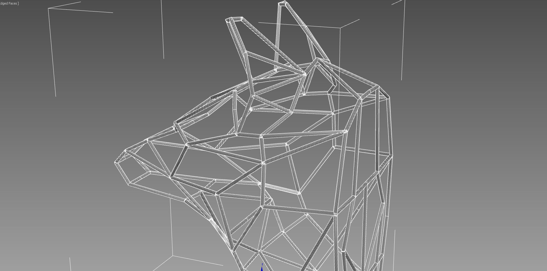 1795x892 print model wolf head line cgtrader - Wolf Head Line Drawing
