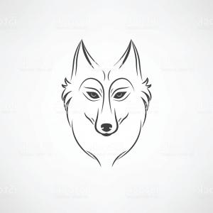 300x300 Wolf Head Side View Silhouette Vector Arenawp - Wolf Head Side Drawing