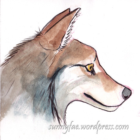 450x450 Wolves, More Lessons Sunnyfae - Wolf Head Side Drawing