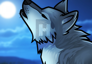 300x210 sketches of wolves howling at the moon sketches of wolves howling - Wolf Howling At The Moon Drawing In Pencil