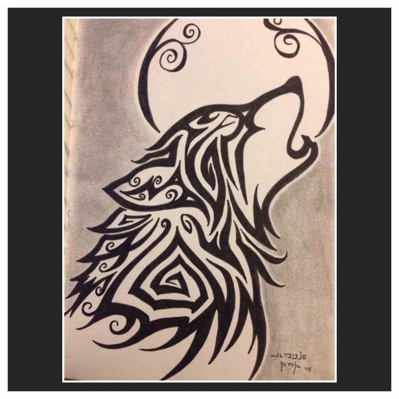 1401x1401 Rhdrawingfitcom Drawing Wolf Howling - Wolf Howling At The Moon Drawing Step By Step