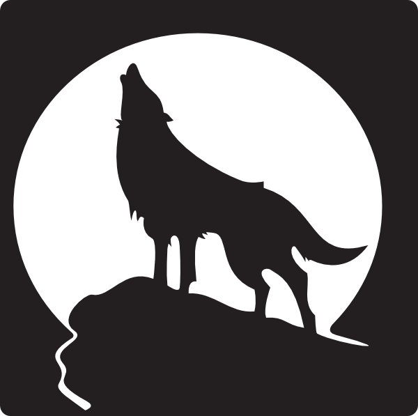 600x597 Wolf Howling - Wolf Howling At The Moon Drawing Step By Step