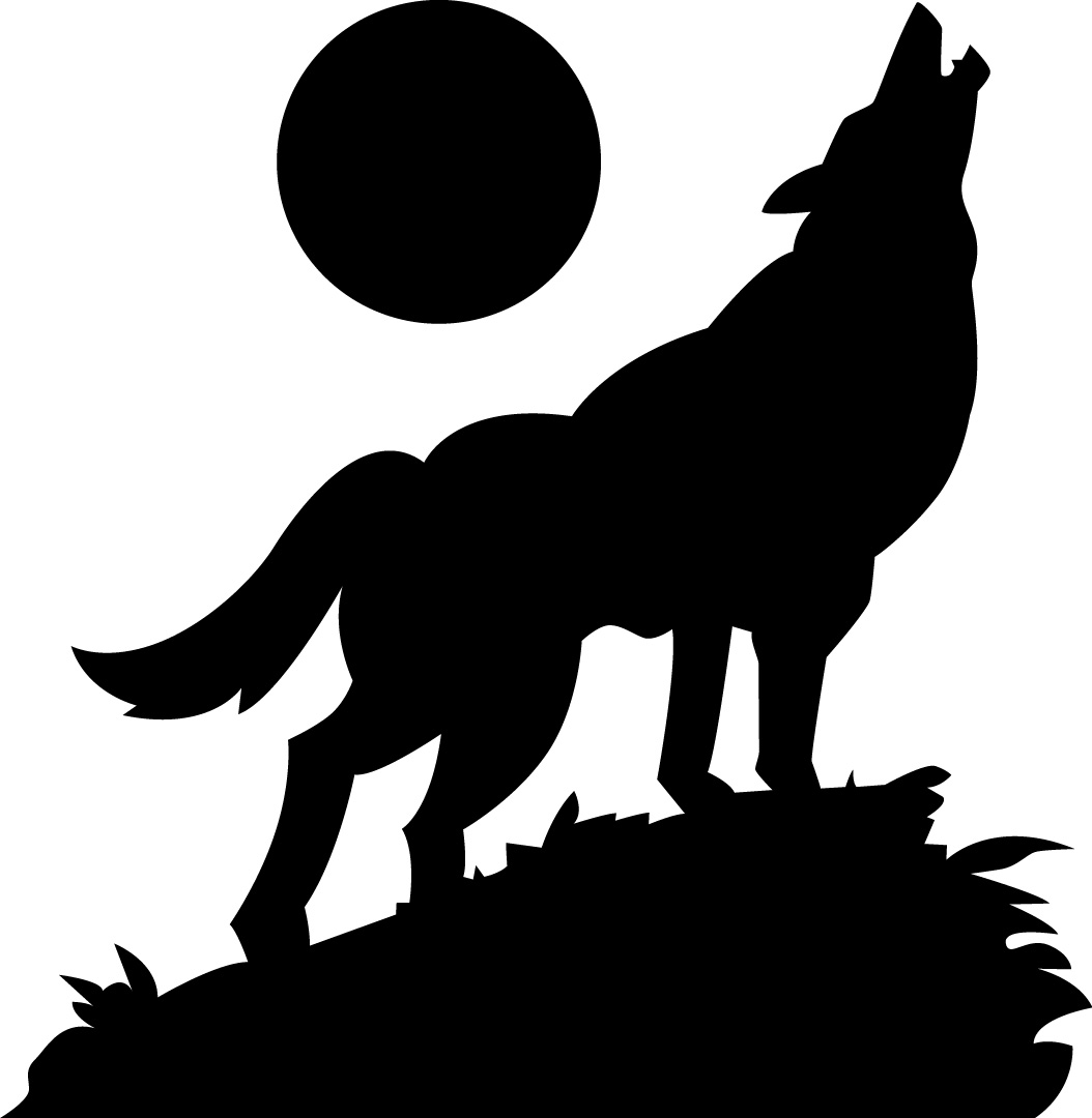 1054x1080 Wolf Howling At The Moon Silhouette With Wolf Howling Moon Stock - Wolf Howling Moon Drawing