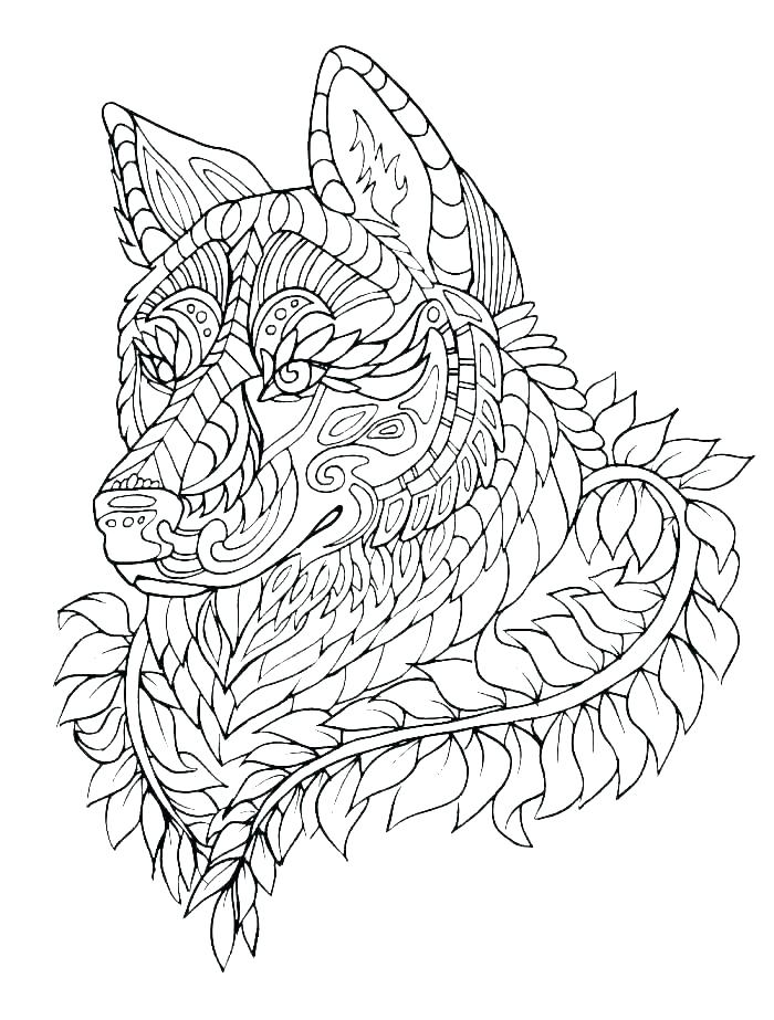 700x923 Wolf Howling Moon Coloring Pages - Wolf Howling Moon Drawing