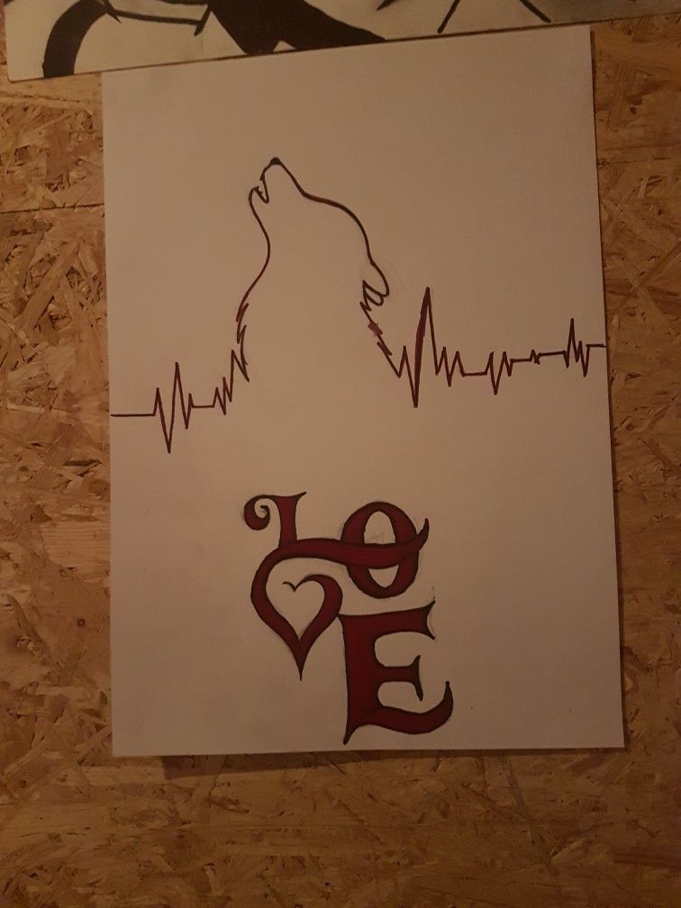 756x1008 wolf love art art, art drawings, kawaii art - Wolf Love Drawings