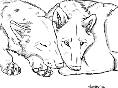 400x300 Wolf Love Drawings - Wolf Love Drawings