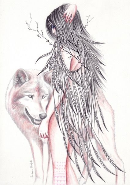 425x604 Big Dream - Wolf Love Drawings