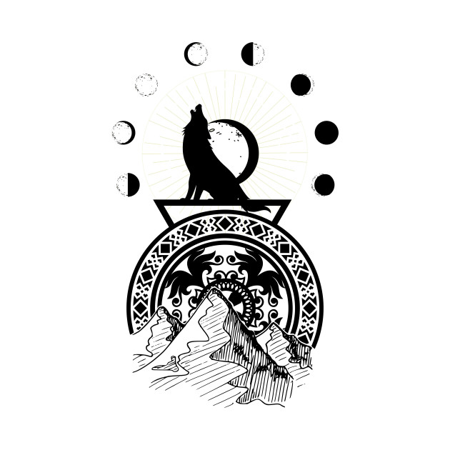 630x630 Wolf Moon - Wolf Moon Drawing