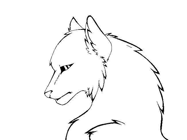 652x488 Wolf Outline - Wolf Outline Drawing