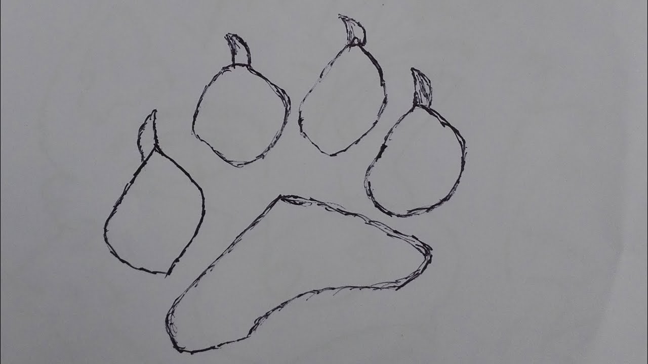 1280x720 how to draw wolf paw tattoos wolf paw print tattoo wolf paw - Wolf Paw Drawing