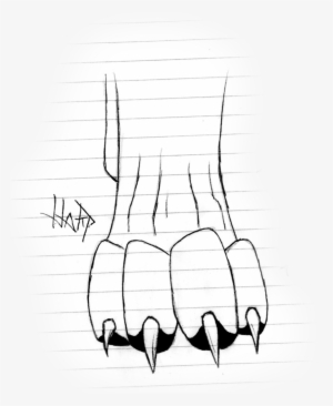 300x366 wolf paw png, transparent wolf paw png image free download - Wolf Paw Drawing