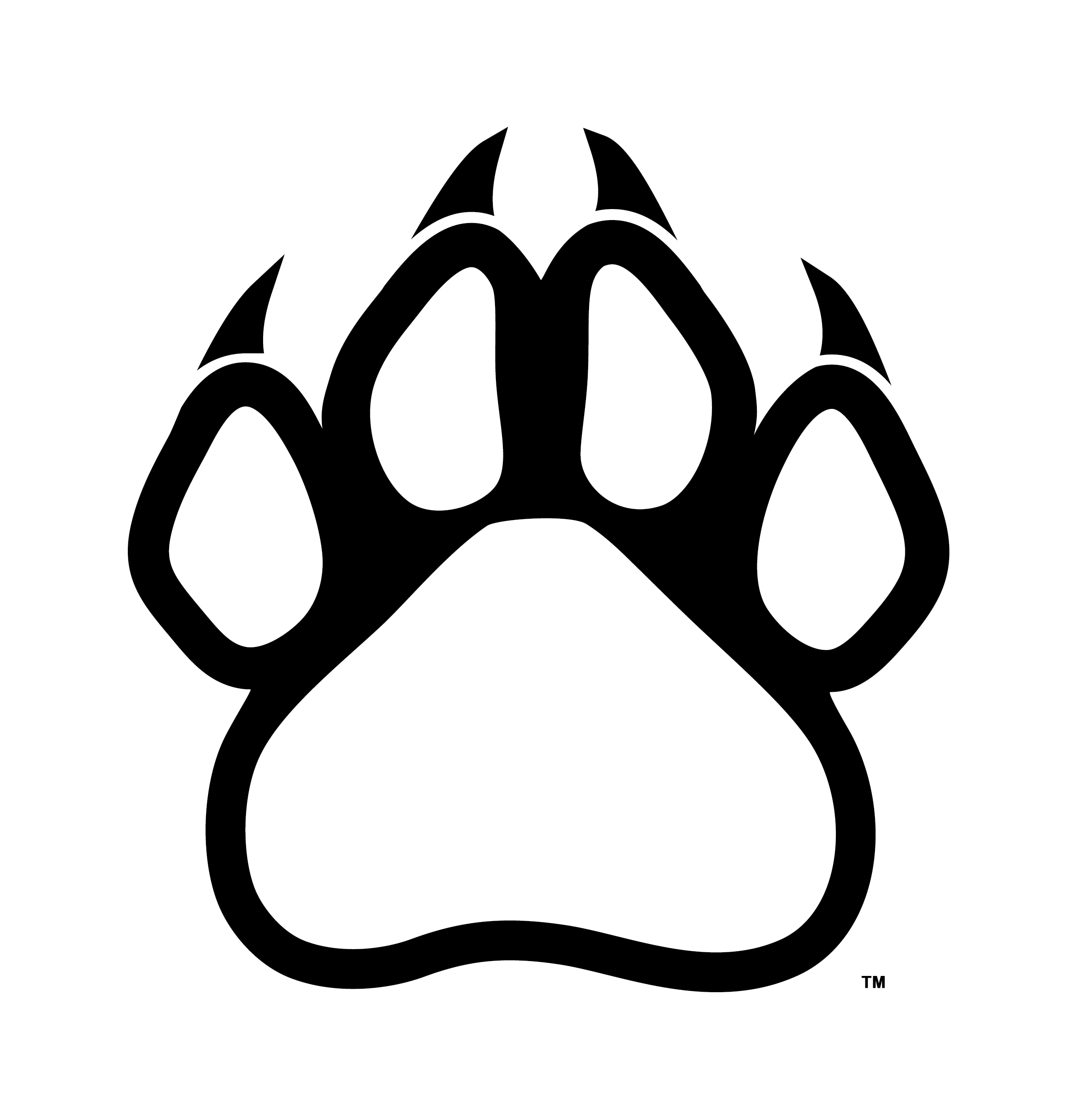 Collection Of Free Paw Drawing Werewolf Download On Ui Ex - Wolf Paw Print Drawing...
