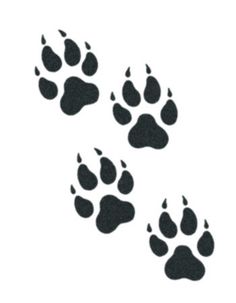 236x303 Wolf Paw Print Free Download Clip Art - Wolf Paw Print Drawing