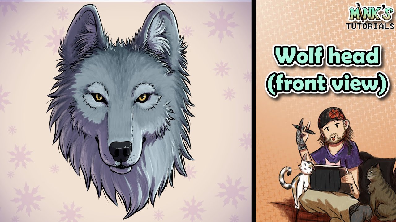 1280x720 How To Draw A Wolf Head - Wolf Profile Drawing