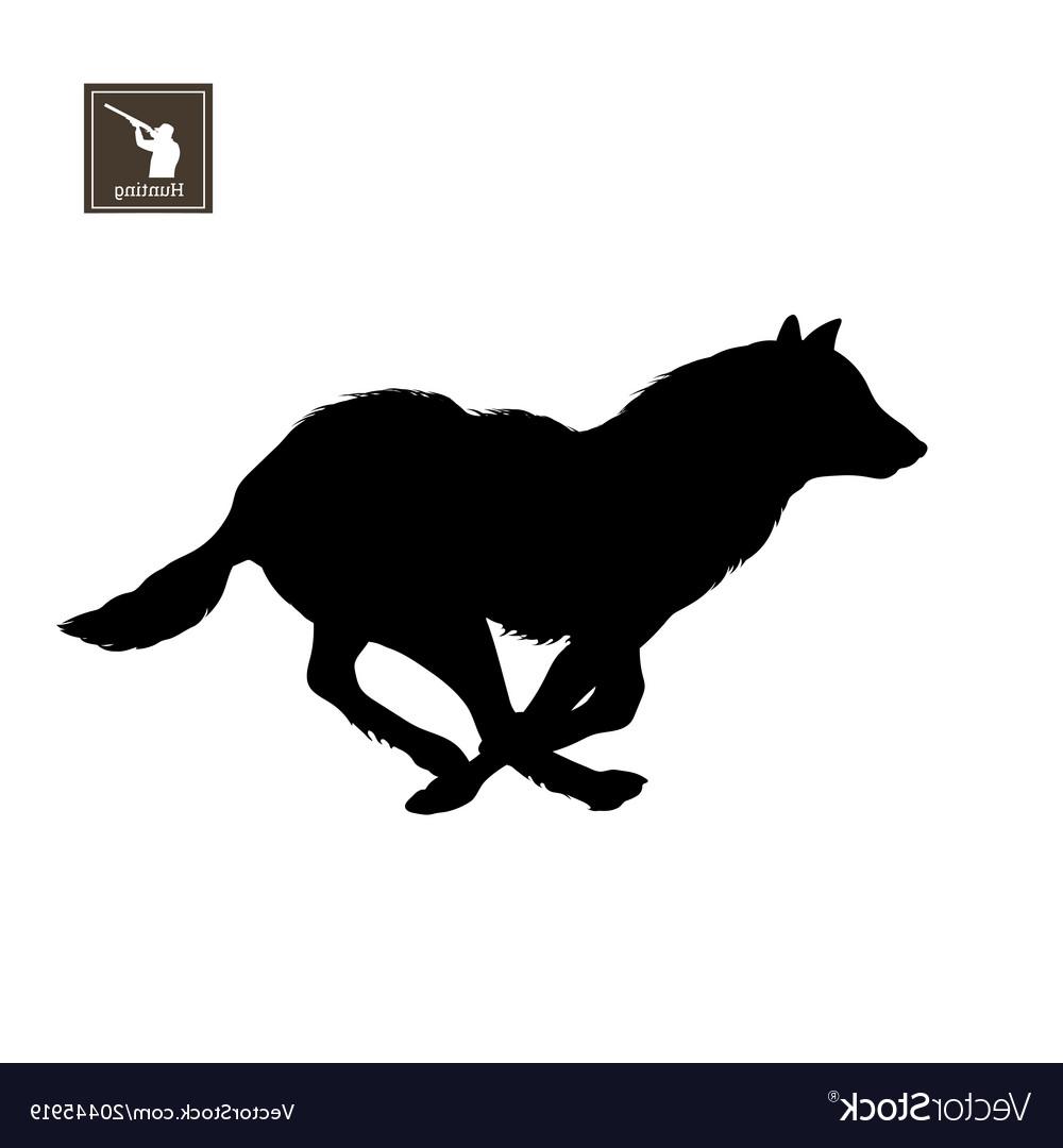 1000x1080 Top Black Silhouette Of Running Wolf Vector Drawing - Wolf Running Drawing