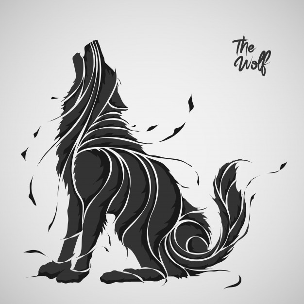 626x626 Wolf Vectors, Photos And Free Download - Wolf Silhouette Drawing