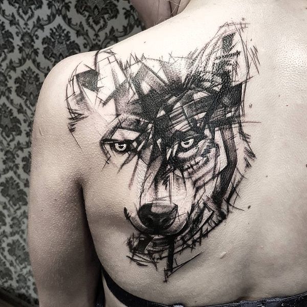 Wolf Tattoo Drawing At Paintingvalley Com Explore Collection Of