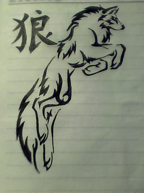 480x640 Wolf Tattoo Drawing Ideas - Wolf Tattoo Drawing