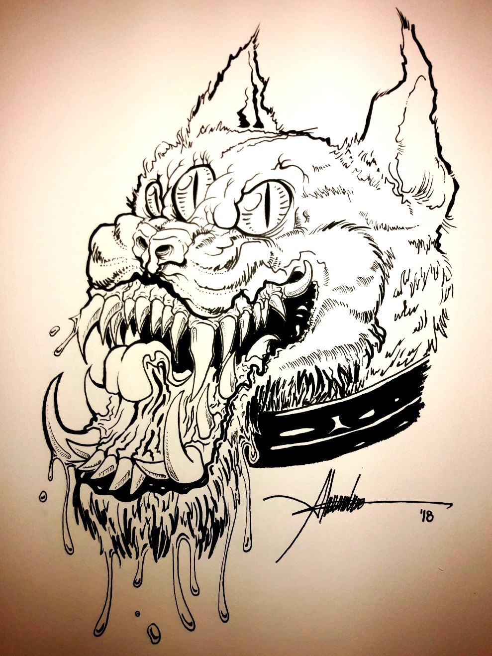 Wolf Teeth Drawing at PaintingValley.com | Explore collection of Wolf ...