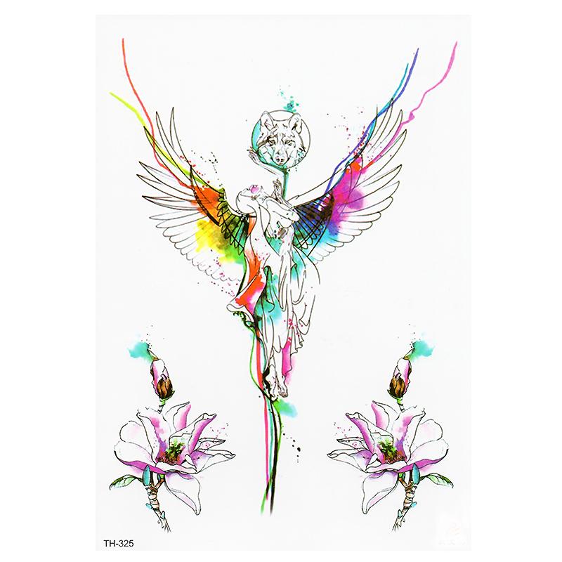 800x800 Flower Bracele Small Watercolor Leopard Wolf Totem Temporary - Wolf Totem Drawing