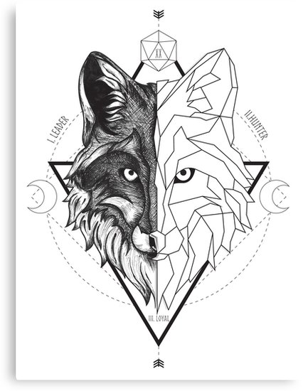 426x550 Wolf Totem Canvas Print - Wolf Totem Drawing