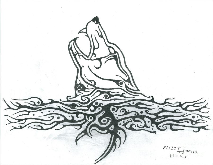 900x695 Wolf Totem Drawings Fine Art America - Wolf Totem Drawing