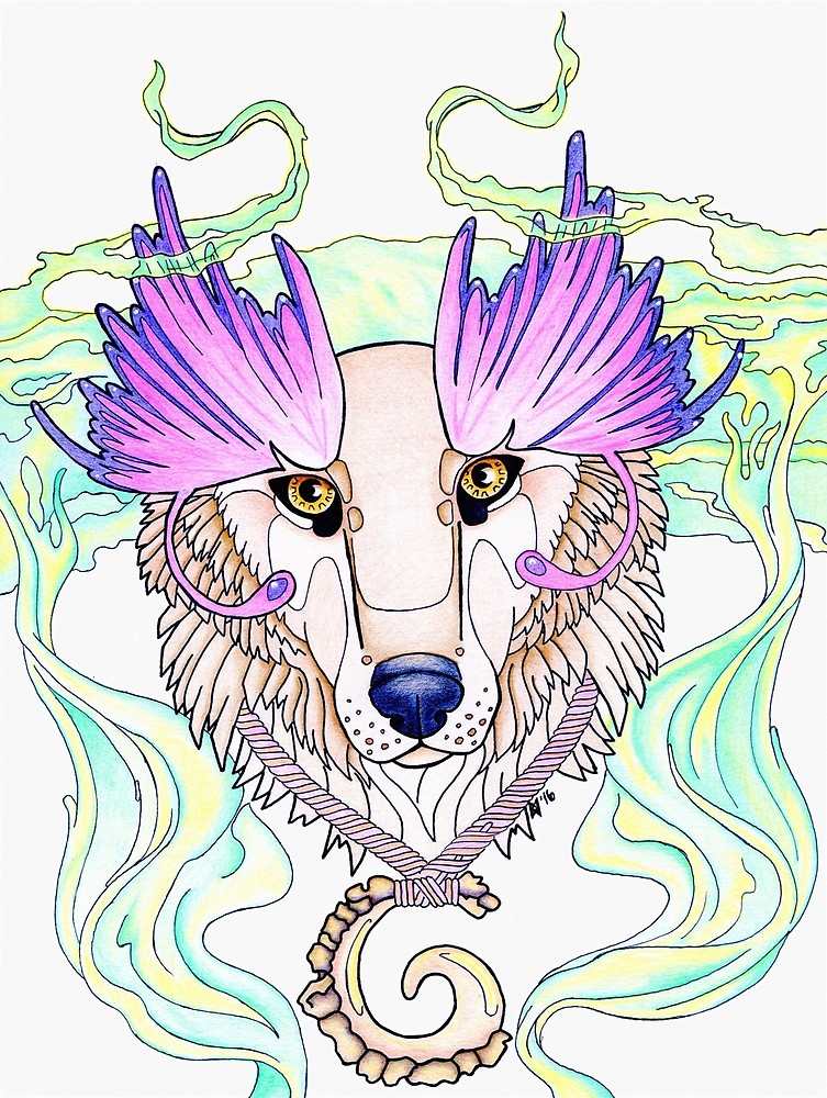 753x1000 Wolf Totem Drawing, Butterfly Wings, Purple - Wolf Totem Drawing