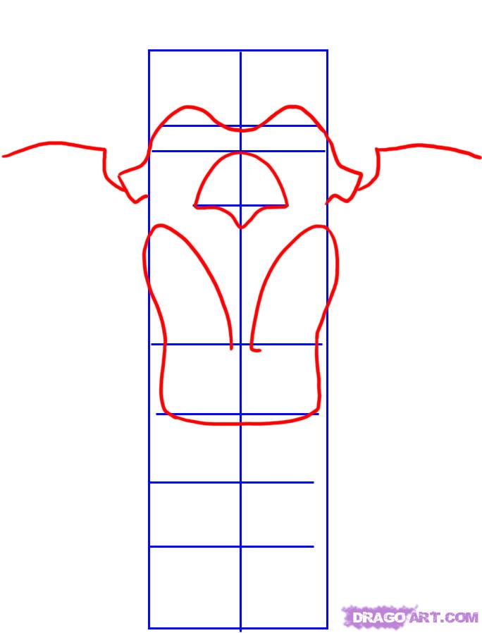 684x898 How To Draw A Totem Pole, Step - Wolf Totem Pole Drawing