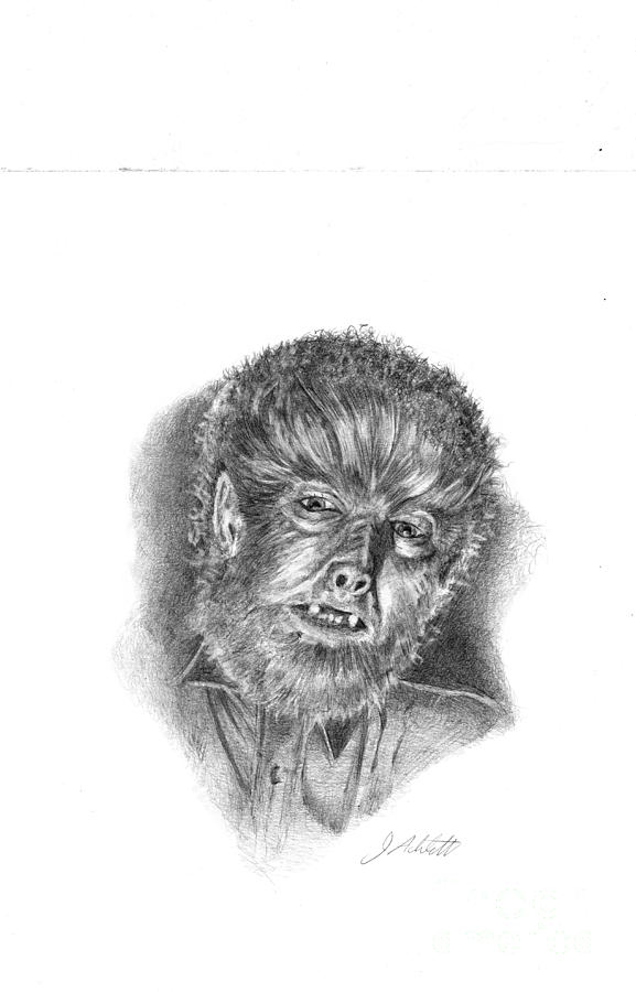 577x900 The Wolfman Drawing - Wolfman Drawing