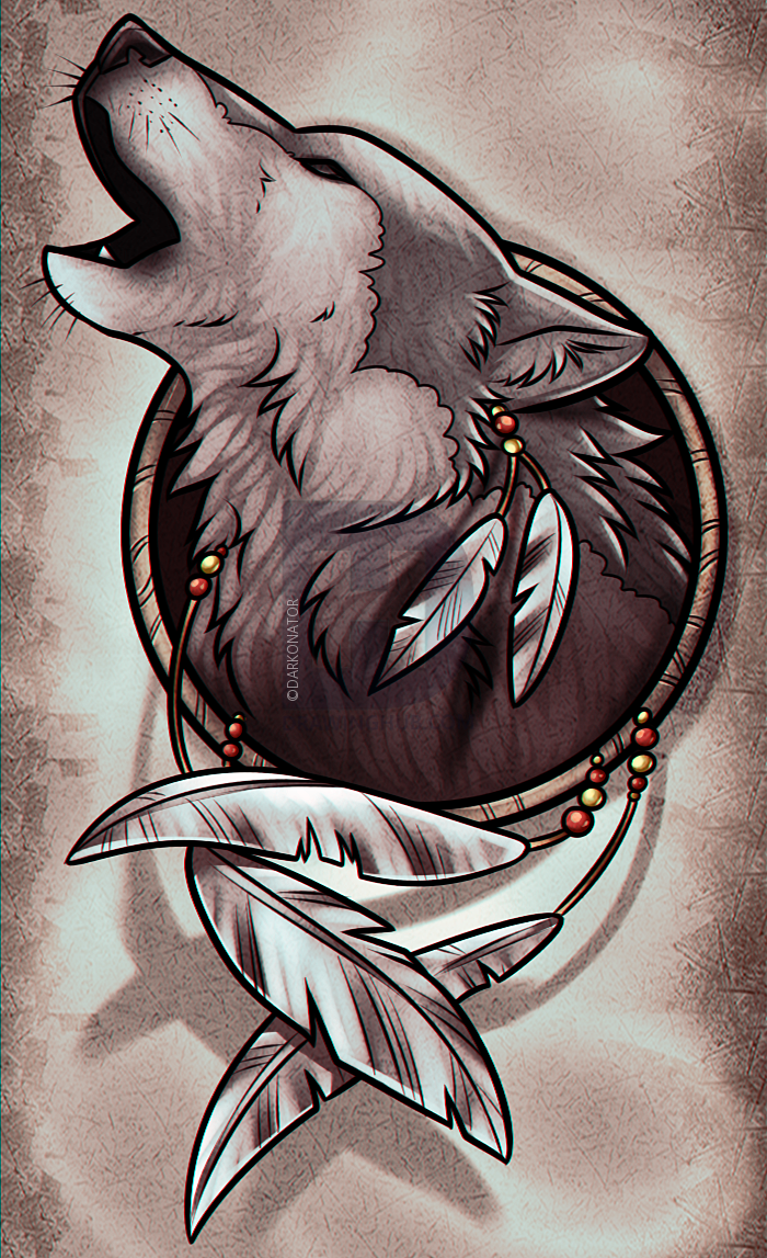 700x1147 Drawing A Wolf Dreamcatcher, Step - Wolfs Drawings