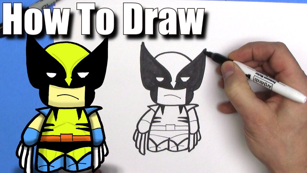 1280x720 how to draw wolverine - Wolverine Cartoon Drawing