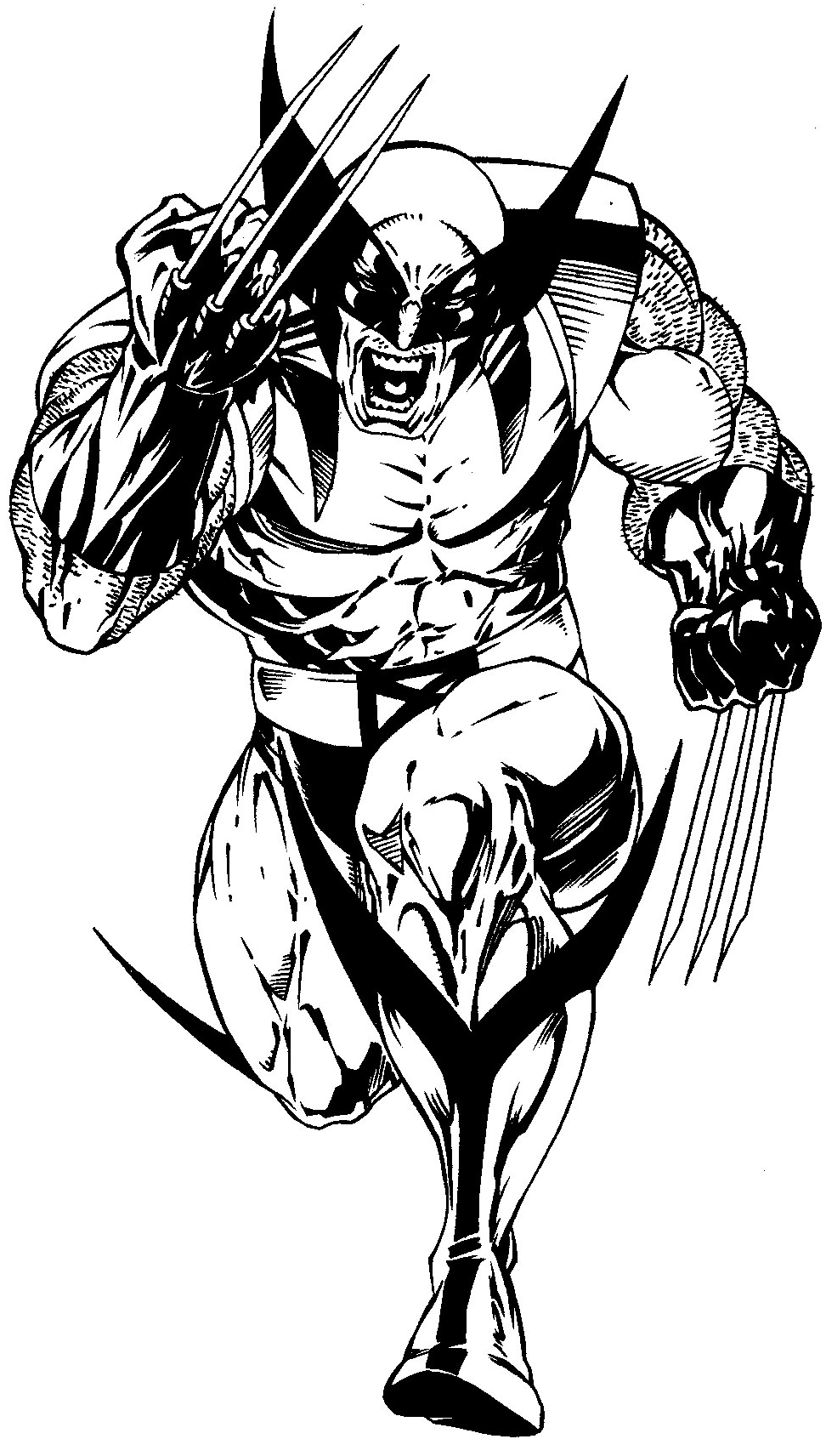 972x1712 how to draw wolverine from marvel's x men superhero team drawing - Wolverine Cartoon Drawing