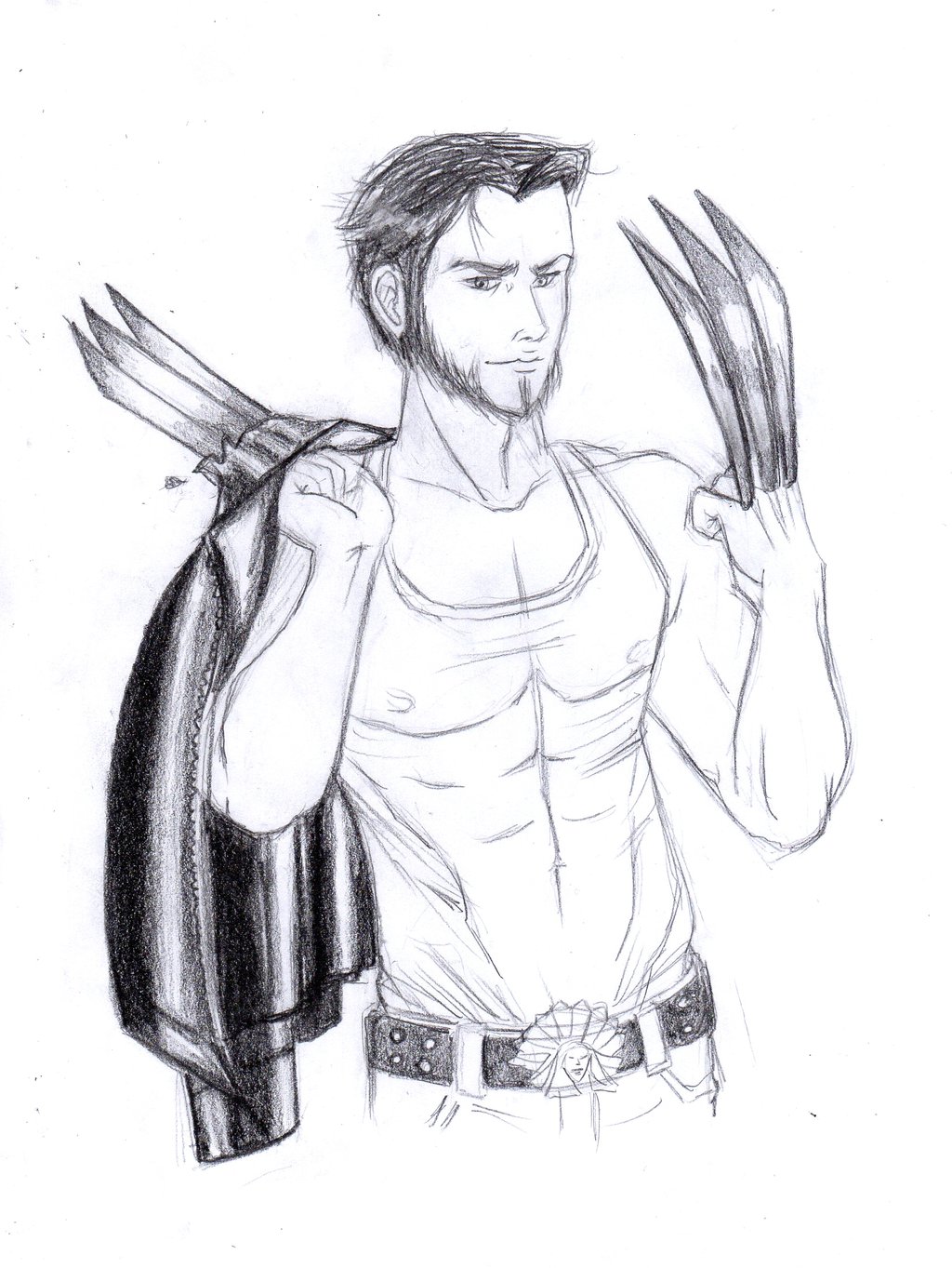 1024x1363 wolverine drawing cartoon for free download - Wolverine Cartoon Drawing