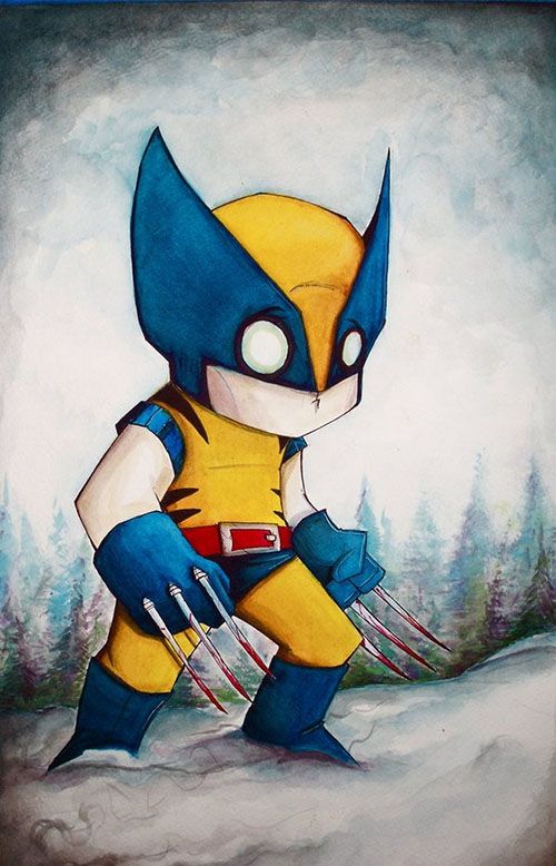 500x778 cool wolverine cartoon pic awesome photos comic book heroes - Wolverine Cartoon Drawing
