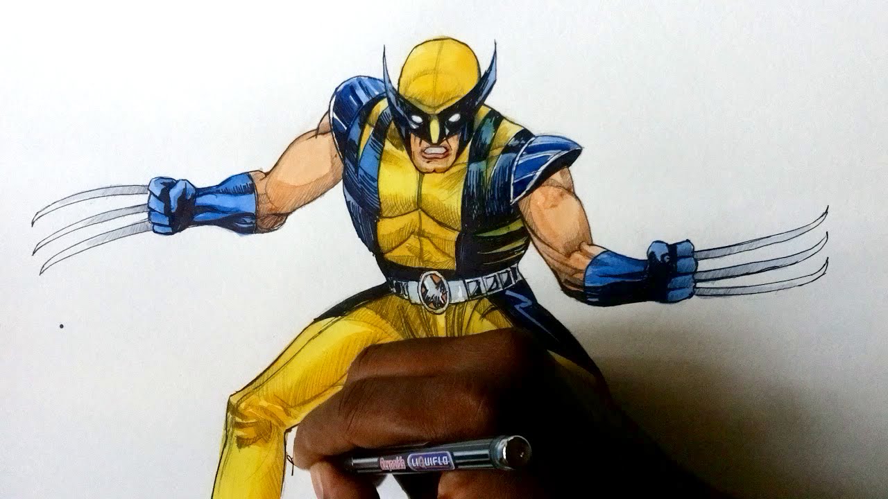 1280x720 how to draw wolverine marvel comic - Wolverine Cartoon Drawing.